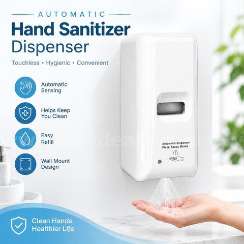 SHIPPING AVAILABLE Automatic Soap Dispenser Touchless Electric Foaming Soap Dispenser Hand-Free Auto Hand Wall(A1-02)