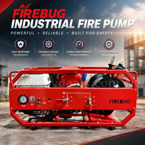 Local Pick-Up Only Firebug MistMax Cage-Frame High-Pressure Water Mist Firefighting Skid(FV-02)