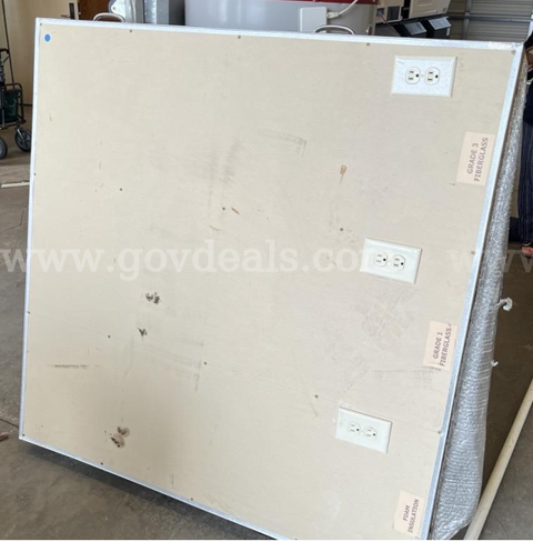 Fiberglass Wall Display with Outlets