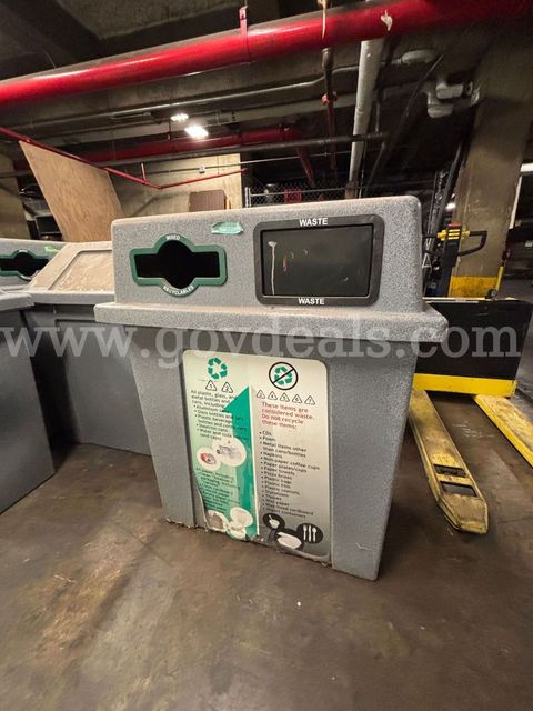 Commercial Waste & Recycling Receptacles, Qty. 6 (PICK-UP ONLY) (NO THIRD-PARTY PICKUP)