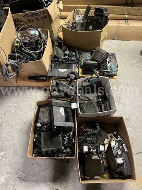 Lot of Mobile & Portable Two-Way Radios - Motorola, MA-COM & Accessories