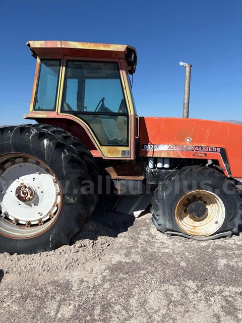 Tractor, Allis Chalmers 8070 w/ Scraper Trailer