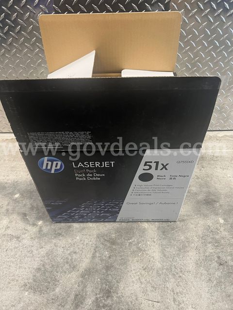 Brand New Open Box - HP LaserJet 51X (Q7551XD) Single Black Print Cartridge