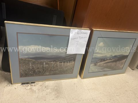 Lot of 2 D.C. Kennedy Framed Pictures