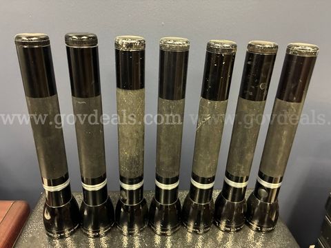 Lot of Seven (7) Mag-Light Flashlights