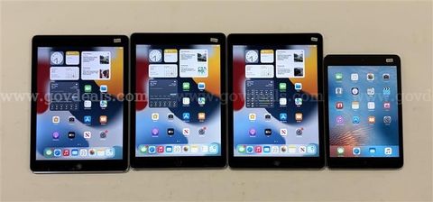 Lot of (4) Apple iPads – iPad Air 1 & 2, iPad Mini 1 – Reset and Activated – Grade B – Ready for Use