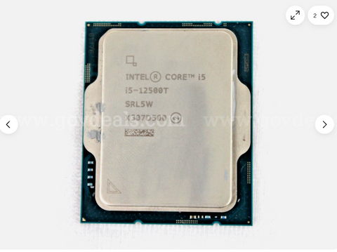 Share Lot of 8 Intel Core i5-12500T SRL5W 2.0GHz 6-Core 12-Thread LGA1700 CPUProcessor