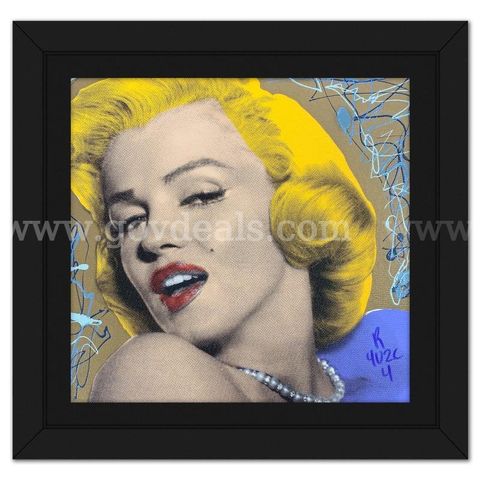 "Ringo" Daniel Funes, "Marilyn with Pearls" Original Fine Art