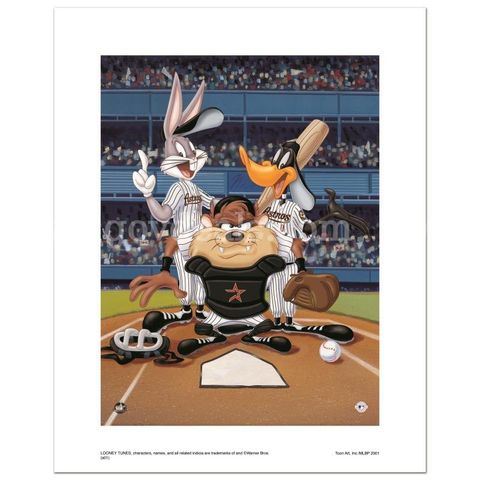 Looney Tunes, "At the Plate (Astros)" Limited Edition Fine Art