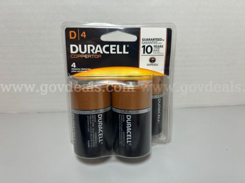 Lot of 132 Duracell CopperTop D 1.5V Battery Packs | 132 New Sealed Retail 4-Packs | 528 Total Batteries | MN1300R4