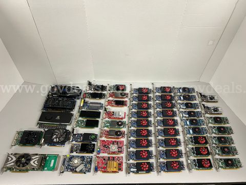Lot of 56 Graphics Cards / GPUs: AMD Radeon, NVIDIA GeForce & Quadro Mixed Models and Quantities