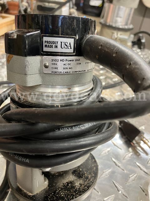 Vintage Porter-Cable Model 3102 HD Power Unit & 3101 Laminate Trimmer Base