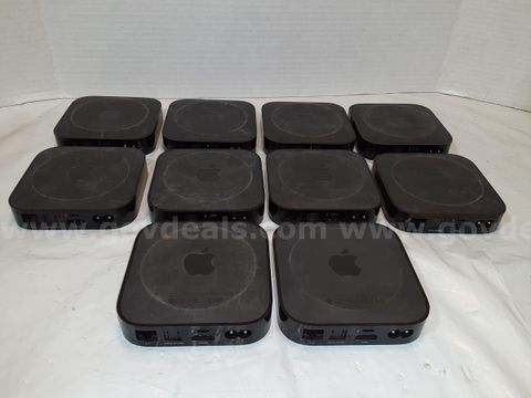 Lot of 10 - Apple TV A1469 / A1427 / A1378 Media Streamer FHD 8GB Apple TV Media Player