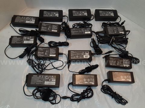 Lot of 14 - Epson Power Supply AC Adapter Charger - A4111 / A181 / A381H / A171B / Etc.