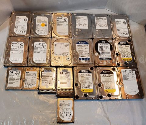 Lot of 20 - Hard Drive 3TB / 2TB / 1TB / Etc. Seagate / Western Digital / Hitachi / Dell / HGST / HP / Etc. SAS & SATA