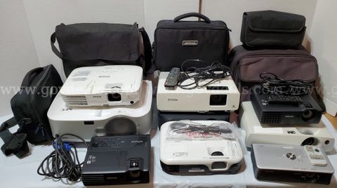 Lot of 9 - Projector - NEC / InFocus / Sharp / 3M / Epson / Planar / Etc.