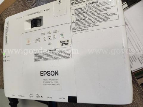 Epson Power-Lite 1771W WXGA Projector