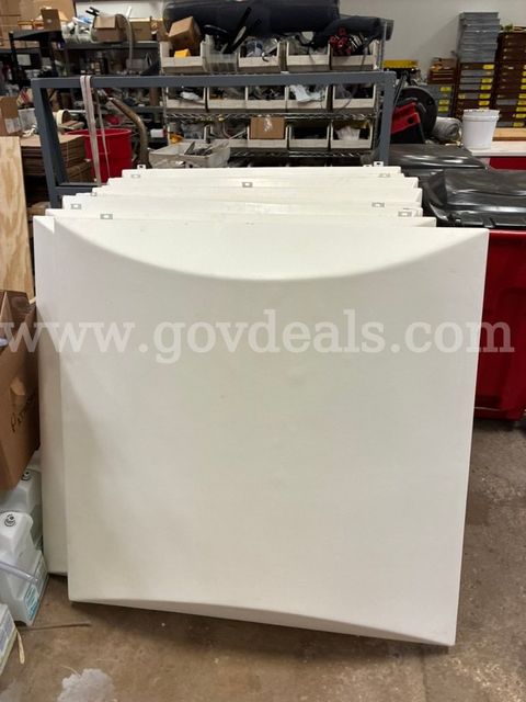 Lot of 17 Acoustic Wall Panels – 47" x 47" – Former Orchestra Room