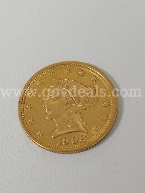 1902 US 2 1/2 Dollar Liberty Gold Coin, Investors Look, NO RESERVE!!!