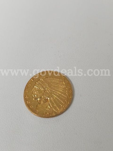 1914 US 2 1/2 Dollar Indian Gold Coin, Investors Look, NO RESERVE!!!