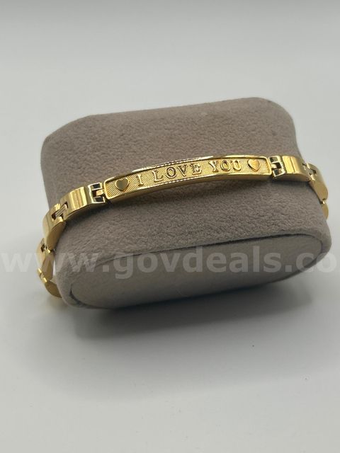 8”, I LOVE YOU ❤️ Bracelet. 24K Real Gold Filled, FREE SHIPPING W/ BUY IT NOW!!
