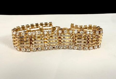 Gorgeous, Real 24k Gold Filled, Ladies, CZ Double Row Brilliant Tennis Bracelet