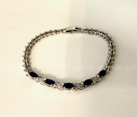 Gorgeous, Rhodium Clad (Silver), CZ, 8 Inch, Mesh, Tennis Bracelet