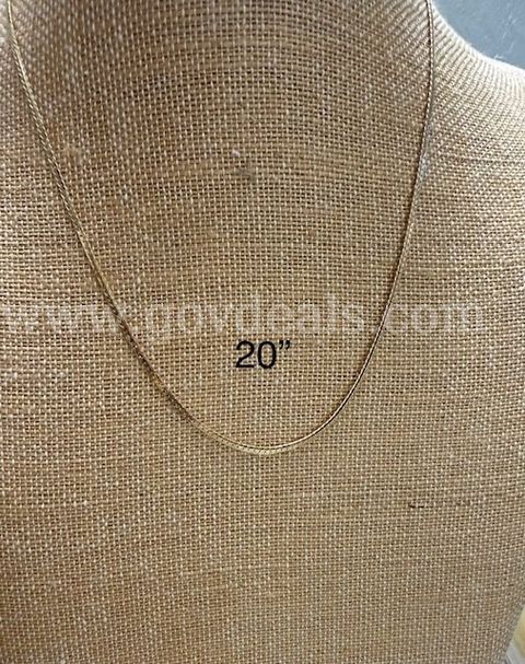 Beautiful, 20" Flex Chain Necklace, Real 24k Gold Filled