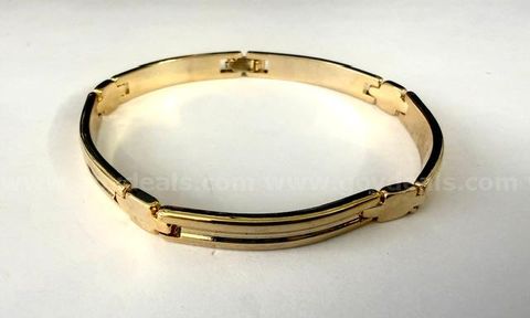Beautiful, 7 Inch ID Bracelet, 24k Real Gold Filled