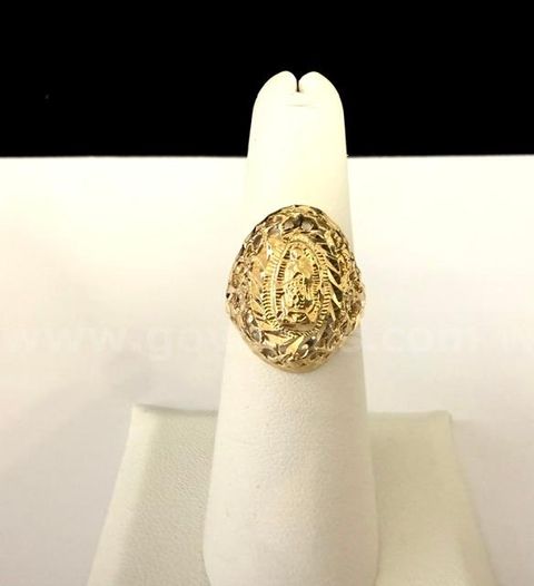Beautiful, Ladies, Size 6, Lady Guadalupe Ring, Real 24k Gold Plated