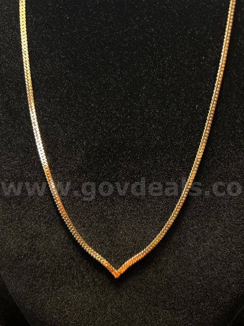 Elegant 16” Dainty Herring Bone Necklace! 24K Real Gold Filled. FREE SHIPPING W/ BUY NOW!