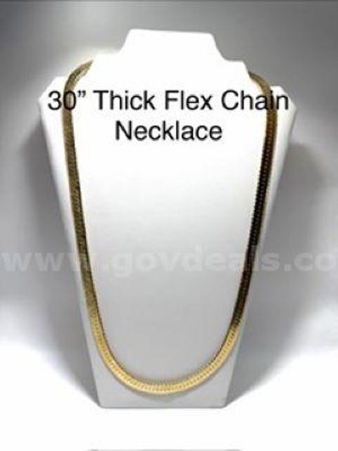 Gorgeous, 30 Inch, Thick, Real 24k Gold Filled, Flex Chain Necklace
