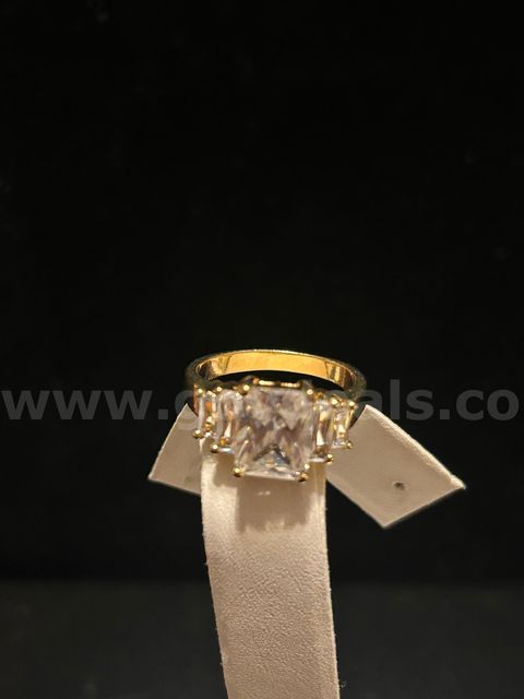 Size 8, Ladies’, Trilogy Ring, 24K Gold Filled.