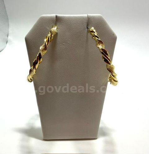 Gorgeous, Filigree Twisted Hoop Earrings, 24k Real Gold Filled