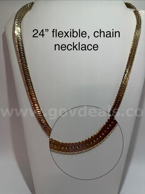 Gorgeous, 24 Inch, Flexible Chain Necklace, Real 24k Gold Filled