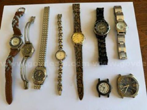 Lot of (9), Vintage Watches, Working/Non-Working
