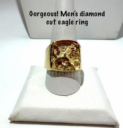 Men's, 24k Gold Filled, Size 11, Eagle Ring