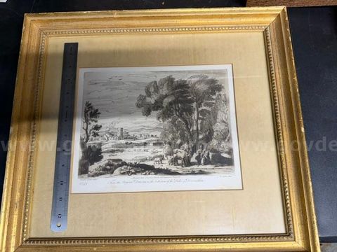 Liber Veritatis Plate 49 (Pastoral Landscape with Classic Ruins) / Richard Earlom