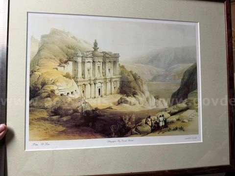 Petra - El Deir Print / David Roberts