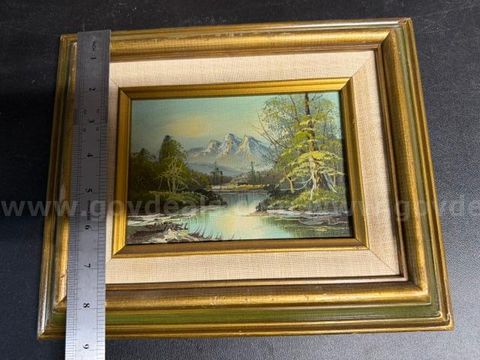 Mountain Lake Landscape / Farrell / Authentic