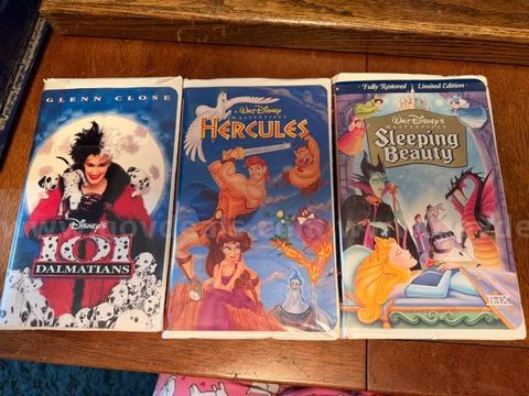 (3) Vintage, Classic Walt Disney VHS Tapes (See Photos)