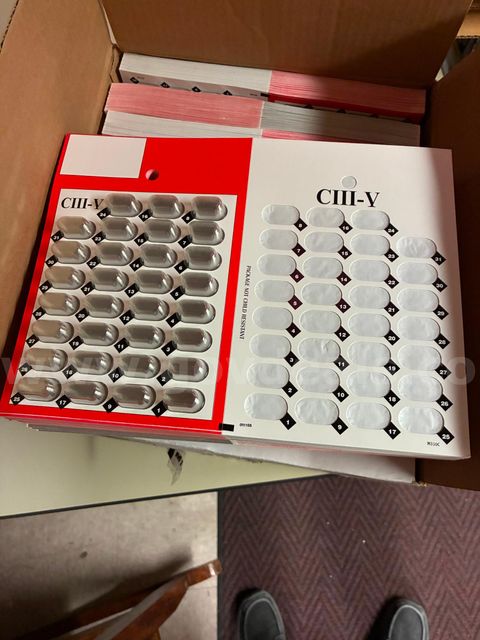 8 cases of Pillcards