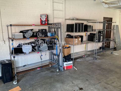 Lot of Desktop Computers and Computer Monitors