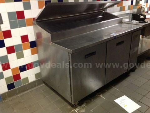 Randell 2dr Reach-In cooler with Sandwich prep area