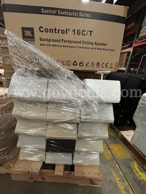 PALLET of 2 JBL Control 23-1 Speakers + Mixer