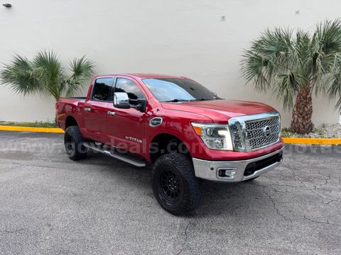 2017 Nissan Titan 4WD V8 Crew Cab 5.6l Sl White Boy Edition