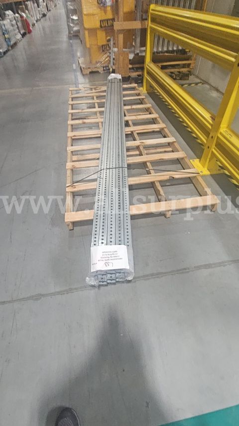 Pallet Rack Upright Frames, 12 ft, Steel, Bundle