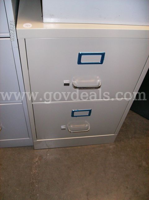 2 Drawer File Cabinet, Locking with Key