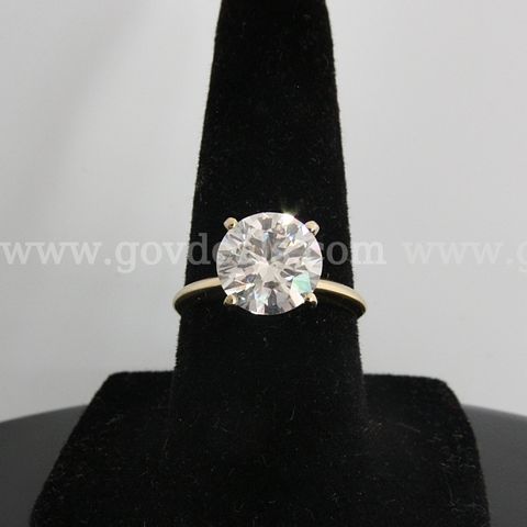 3.03 Carat Diamond Ring 14K Gold IGI Certified