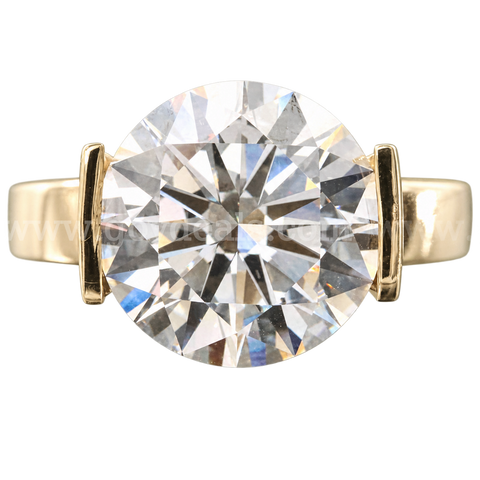 14K Gold 5.87 Carat Lab Diamond Ring IGI Certified